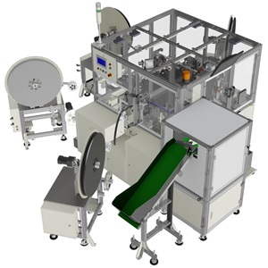 圓盤十二站式自動插針機